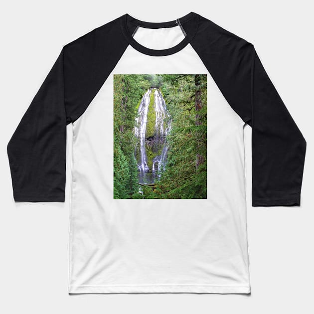 Waterfall 01 Baseball T-Shirt by CAutumnTrapp